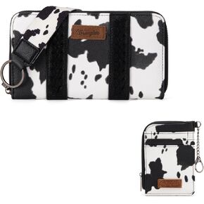 Montana West Wrangler Cow Print Wristlet & Card Holder in Kuwait