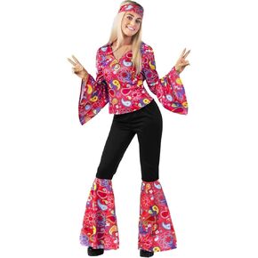 Morph 70s Costumes For Women Hippie Costume Women Disco Costume Women 60s Costumes For Women 70 s Costume Outfit For Women