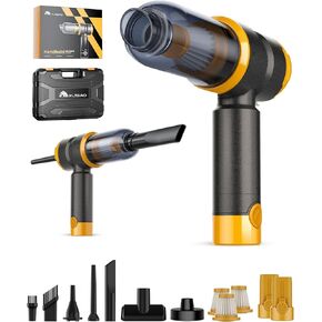 Car Vacuum Portable Cordless,4 in 1 Handheld Vacuum Cleaner,15000PA High Power Suction Handheld Cordless Vacuum, 3H Type-C Charge,Up to 30 Mins Runtime,Hand held Vacuum for Car,Home,Pet Hair