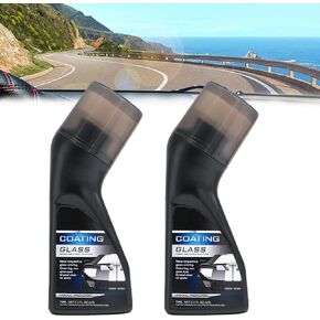 Magic Gem Coating Glass,Anti Fog for Car Windshield,Magic Gem Anti-Fog Coating,Micro-Molecular Anti-Fog Coating Agent Wiper,Car Anti-Fog Agent with Applicator for Windows,Mirrors,Glasses(2PCS)
