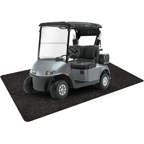 Halero Golf Cart Parking Mat 4.9 ft × 9.1 ft Garage Floor Mat Oil Absorbent Waterproof Rubber Backing Layer Floor Protective Pad from Spills, Drips, Splashes and Stains