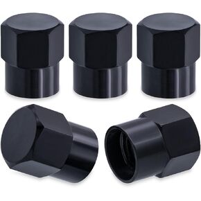 5PCS Car Tire Valve Stem Caps, Aluminum Alloy Dustproof Wheel Valve Covers Accessories, with Rubber O-Ring, Universal for Cars, SUVs, Bike, Bicycles,Trucks and Motorcycles (Green)