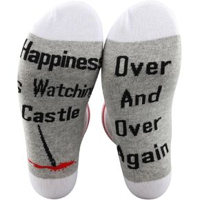 PXTIDY Ca-stle Tv Show Merchandise Gift Comedy Tv Series Novelty Socks Gift For Show Fans