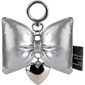 Y2k Keychain Accessories Heart Pendant Bow Car Key Chain Phone Charm