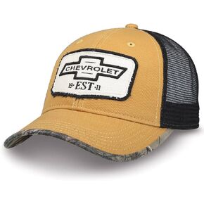 Chevrolet Established 1911 Realtree Cap - Chevy Snapback Hat Gold
