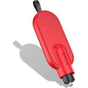 Car Safety Hammer Window Glass Breaker and Seatbelt Cutter Emergency Escape Tool 2023 (Black)