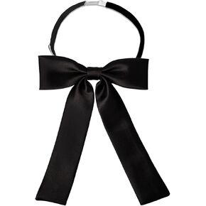 Bow Ties for Women, Black Bow Ties for Men Pre-Tied Adjustable Black Bow Tie for Women Girl Solid Color Bow Tie for School Uniform Shirt Cosplay Wedding Party