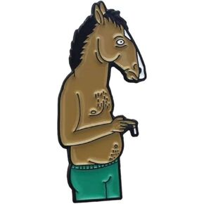Bojack Horseman Smoking Cigarette Depressed Depression Sad Animated Comedy TV Show Will Arnett 1.4" Enamel Pin Badge