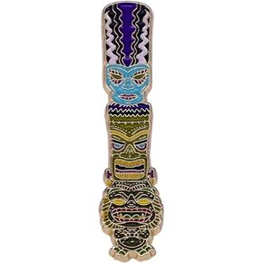 Totem Pole Frankenstein Monster Bride Creature From the Black Lagoon Classic Horror 1.8" Enamel Pin Badge