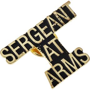 EagleEmblems P14208 PIN-Script,SGT at ARMS (1'')