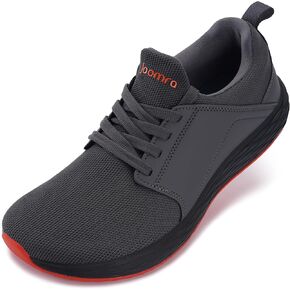 Joomra Wide Toe Box Zero Drop Road Running Shoes for Men Size 13 Outdoor Sports Jogging Gym Workout Soft Width Walking Tennis Sneakers Dark Grey 47