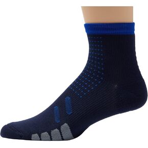 Eurosock Bike Quarter Compression 2-Pack - Unisex Socks - Padded Forefoot - Elastic Ankle Arch - Padded Heel