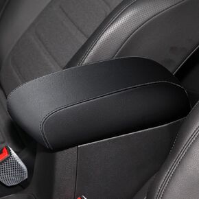 AOMSAZTO Armrest Cover for 2015-2024 Jeep Renegade Middle Console Covers for Jeep Renegade Leather Black
