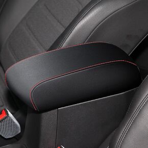 AOMSAZTO Armrest Cover for 2015-2024 Jeep Renegade Middle Console Covers for Jeep Renegade Leather Black