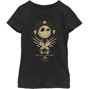 Disney Nightmare Before Christmas King Jack Logo Girls Standard T-Shirt