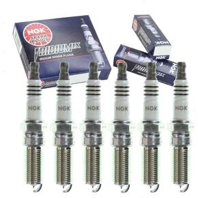6 pc NGK Iridium IX Spark Plugs compatible with GMC Acadia 3.6L V6 2007-2016
