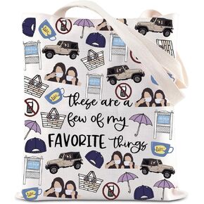 ENSIANTH Gilmore Inspired Tote Bag Lorelai Rory Fans Gifts Mother Daughter Gift Luke's Fans Gift Dragonfly Inn Shoulder Bag
