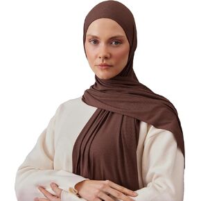 Modest Ribbed Jersey Hijab | For Muslim Women Head Scarf Wrap Hijabs