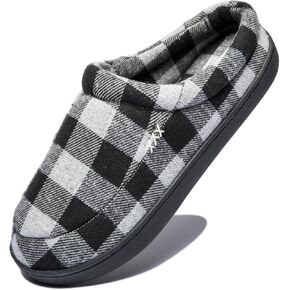 Slippers For Man Cozy Microsuede Slip On Soft Fuzzy Lined Memory Foam Slippers House Shoes Indoor Outdoor