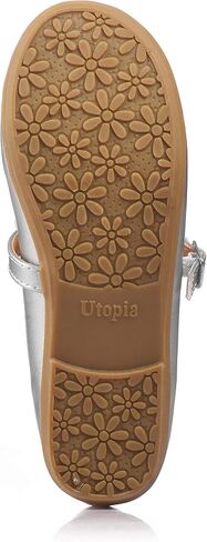 Nova Utopia Toddler Little Girls Flower Girl Dress Ballet Mary Jane Bow Flat Shoes in Saudi Arabia