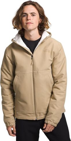 THE NORTH FACE Mens Camden Thermal Hoodie, XXL, Khaki Stone Dark Heather in Saudi Arabia