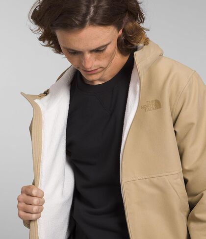 THE NORTH FACE Mens Camden Thermal Hoodie, XXL, Khaki Stone Dark Heather in Saudi Arabia