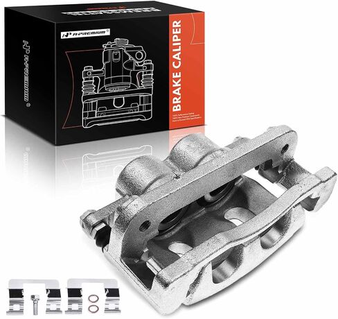 A-Premium Brake Caliper Assembly with Bracket Compatible with Select Chevy and GMC Models - Silverado 1500/Sierra 1500 2005-2007, Yukon Tahoe 2007-2008 - Front Left Driver Side in Saudi Arabia