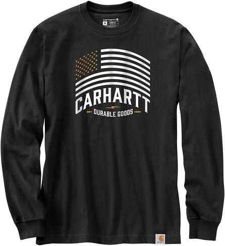 Carhartt Men's Relaxed Fit Midweight Long Sleeve Flag Graphic T-Shirt in Saudi Arabia