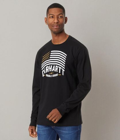 Carhartt Men's Relaxed Fit Midweight Long Sleeve Flag Graphic T-Shirt in Saudi Arabia