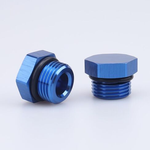 -16 AN Aluminum Male Plug with 16AN O Ring Black in Saudi Arabia