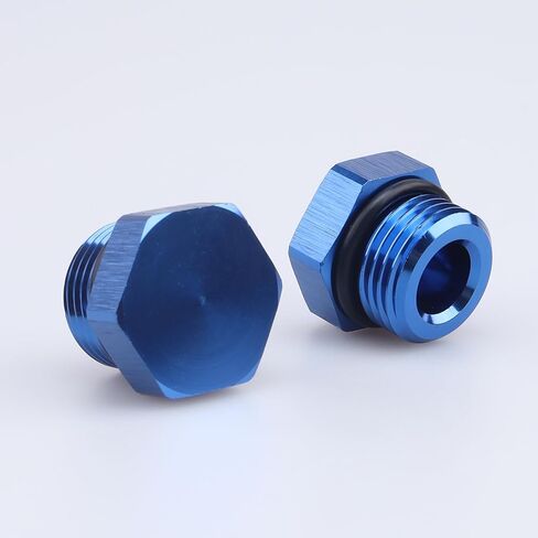 -16 AN Aluminum Male Plug with 16AN O Ring Black in Saudi Arabia