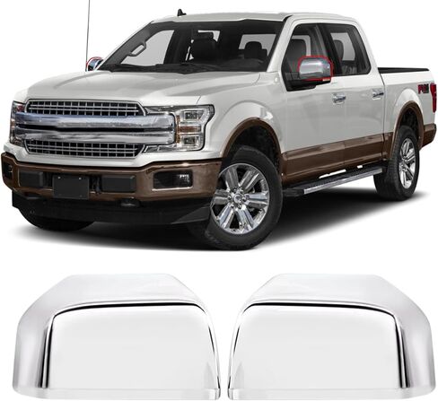 Moonlinks Compatible with 2015-2020 Ford F150 Side Mirror Cover Replacement,Glossy Black Mirror Cap LH & RH Side Door Exterior Rearview Mirror Cover Trim for F150 2015 2016 2017 2018 2019 2020(1 Pair） in Kuwait