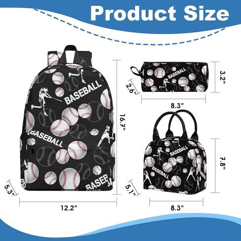 3PCS Backpack for Boys Girls Kids Soccer School Backpack Sets with Lunch Bag Pencil Case, 17 Inch Lightweight Bookpack 3 in 1 Set for Teens Elementary Middle HighSchool Students (Black Soccer) in Saudi Arabia