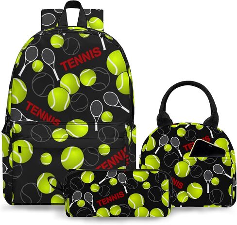 3PCS Backpack for Boys Girls Kids Soccer School Backpack Sets with Lunch Bag Pencil Case, 17 Inch Lightweight Bookpack 3 in 1 Set for Teens Elementary Middle HighSchool Students (Black Soccer) in Saudi Arabia