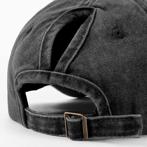 Ponytail Hats for Women - Distressed Hat with Ponytail Hole for Women Baseball Cap in Kuwait