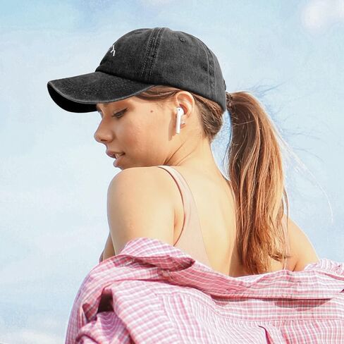 Ponytail Hats for Women - Distressed Hat with Ponytail Hole for Women Baseball Cap in Kuwait