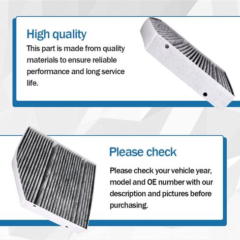 فلتر هواء المقصورة CF11855 CUK26023 CAF90229C WP10110 PC99241C يناسب AMG GT 43 GT 53 GT 63 GT 63 S C300 C350E C400 C43 C450 C63 C63 S CLS450 CLS53 E300 E400 E43 E450 E53 E63 S G550 G63 GLC in Kuwait