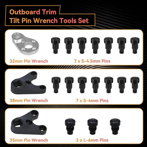 مجموعة أدوات مفتاح ربط إمالة الحواف الخارجية MT0004 MT0006 MT0009 مناسبة لياماها سوزوكي جونسون Evinrude أغطية طرفية/إمالة على أدوات الأسطوانات الهيدروليكية in Kuwait