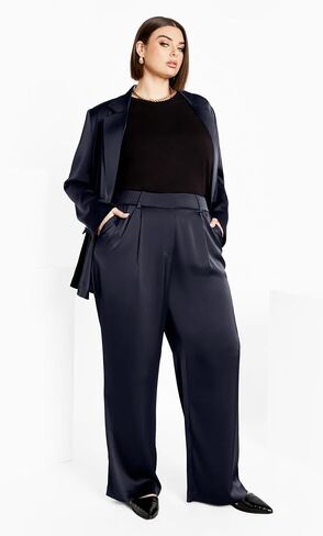 City Chic Women's Apparel Women's CITYCHIC Plus Size Pant Rylie, Steel Blue in Saudi Arabia