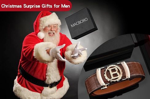 Mens Ratchet Belt Click Slide Black Leather Belt 1.38" Wide in Saudi Arabia