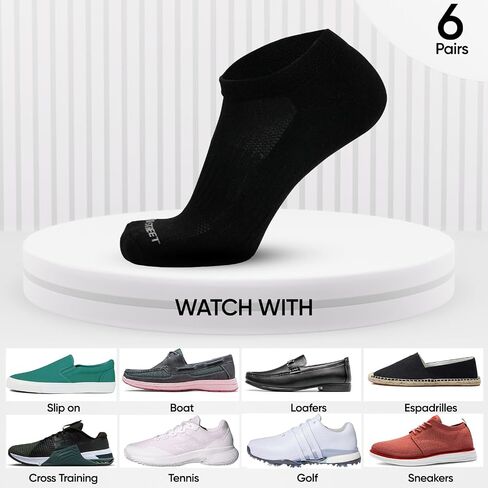 Low Cut Socks for Men, Cushioned Compression, Mens Ankle Socks Athletic Running Sports Socks Breathable Soft - Thick Cushion in Saudi Arabia