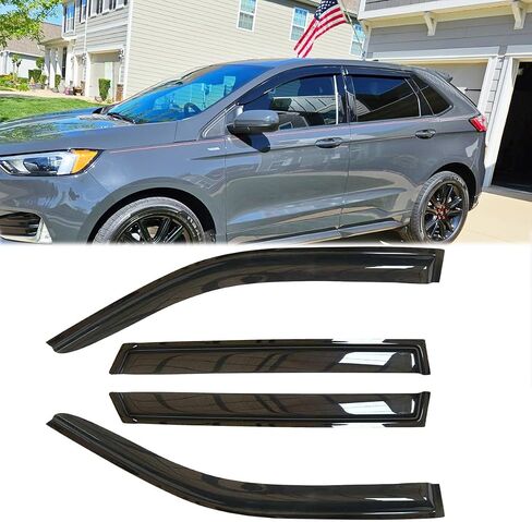 4pcs Original Shatterproof Side Window Wind Deflectors for 92-11 Mercury Grand Marquis,03 Marauder 98-11 Ford Crown Vic Short Rears,Rain Guards,Nice Looking Window Visors for Cars,Vent Deflector 94228 in Saudi Arabia