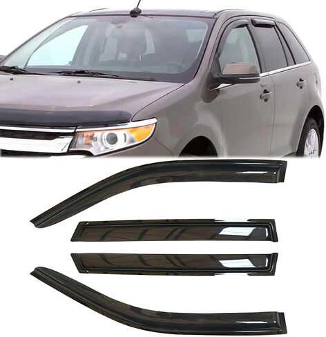 4pcs Original Shatterproof Side Window Wind Deflectors for 92-11 Mercury Grand Marquis,03 Marauder 98-11 Ford Crown Vic Short Rears,Rain Guards,Nice Looking Window Visors for Cars,Vent Deflector 94228 in Saudi Arabia