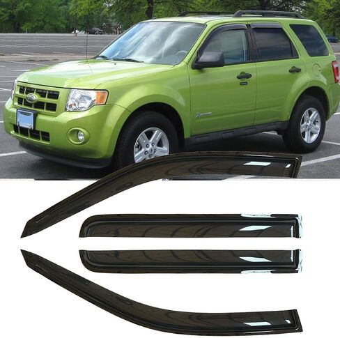 4pcs Original Shatterproof Side Window Wind Deflectors for 92-11 Mercury Grand Marquis,03 Marauder 98-11 Ford Crown Vic Short Rears,Rain Guards,Nice Looking Window Visors for Cars,Vent Deflector 94228 in Saudi Arabia