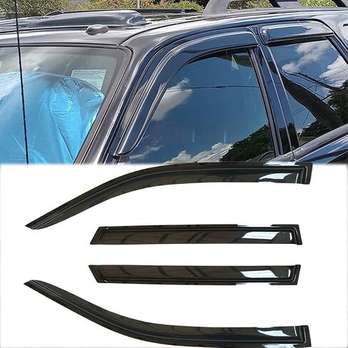 4pcs Original Shatterproof Side Window Wind Deflectors for 92-11 Mercury Grand Marquis,03 Marauder 98-11 Ford Crown Vic Short Rears,Rain Guards,Nice Looking Window Visors for Cars,Vent Deflector 94228 in Saudi Arabia