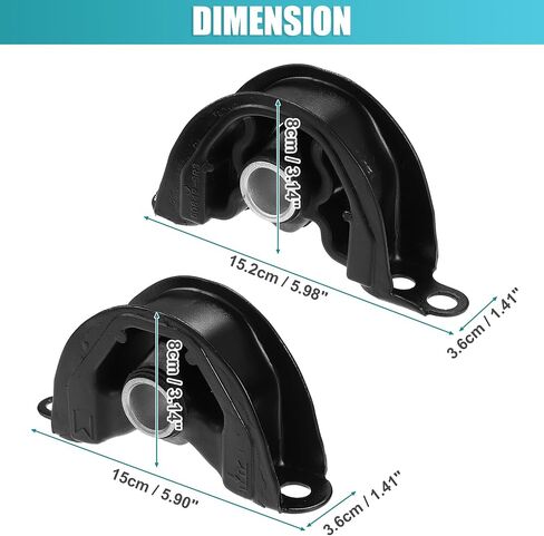 X AUTOHAUX Front Engine Motor Mount Kit for Acura EL Integra for Honda Civic 1992-2000 1.5L 1.6L for Honda Civic del Sol 1993-1997 for CR-V 1997-2001 2.0L 2 Pcs Front Right Motor in Saudi Arabia