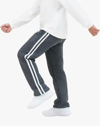 Rolimaka 4 Pcs Boys Sweatpants Soft Fleece Lined Open Bottom Youth Basic Athletic Joggers with Pockets Thermal Pants for Boys in Saudi Arabia