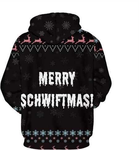 Gloria&Sarah Ugly Christmas Sweaters Sweatshirt Outfits for Women Men Funny Shirts Tops 3D Cute Hoodie Pullover in Saudi Arabia