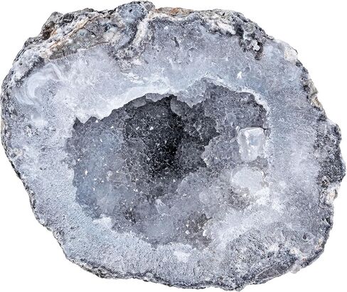 moonsix 0.22-0.44 Lb Natural Quartz Geode Agate Stone Healing Crystal Cluster Mineral Specimen for Positive Energy, Reiki, Wicca, Home Office Decor in Kuwait