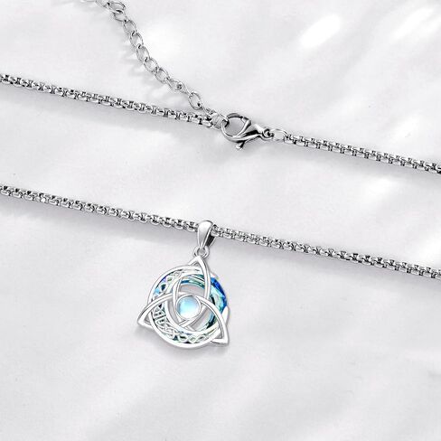 Pentagram/Celtic Knot/Witches Knot/Santa Muerte/Triple Moon Goddess/Baphomet/Hecate Necklace Sterling Silver Magic Wiccan Amulet Pagan Jewelry for Women Men in Saudi Arabia
